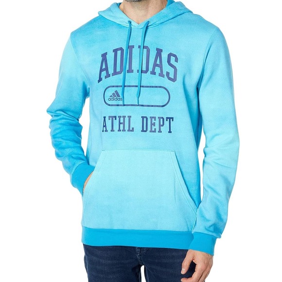 Adidas Athletic Dept Pullover Hoodie, Aqua/Mint, Size SM.  Mens 807 * - Picture 3 of 3